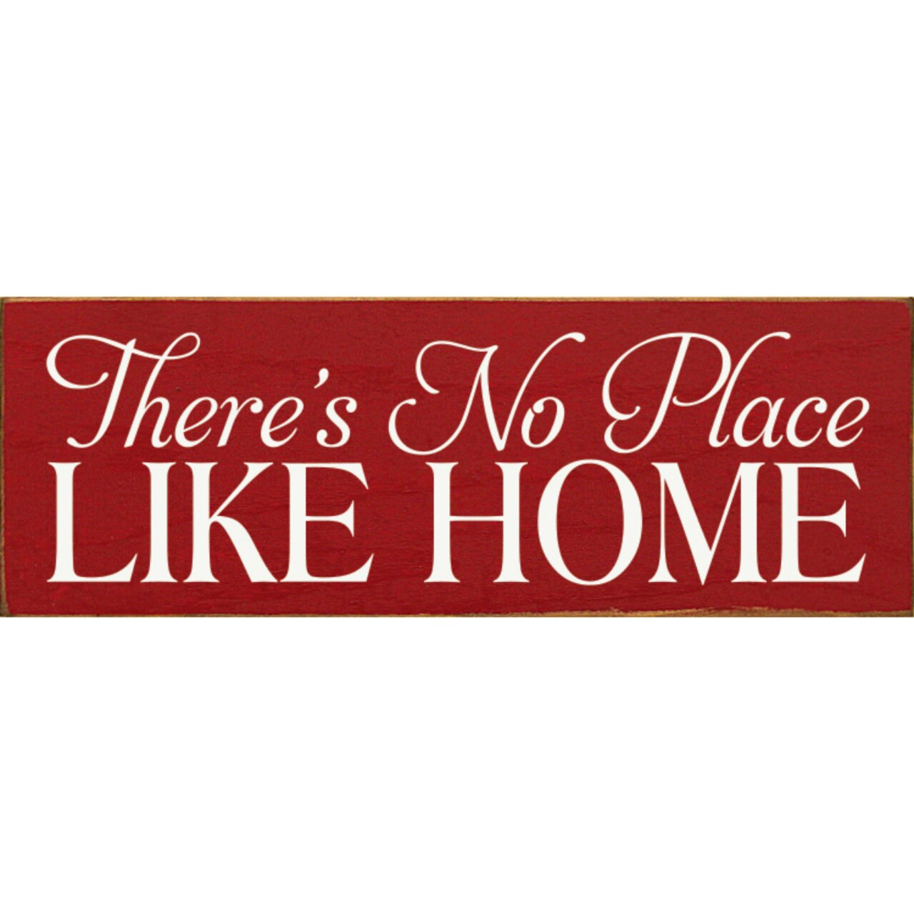 'There's No Place Like Home' Knotty Pine Wood Sign Small Rustic Wall Decor